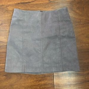 Free People Vegan Suede mini skirt